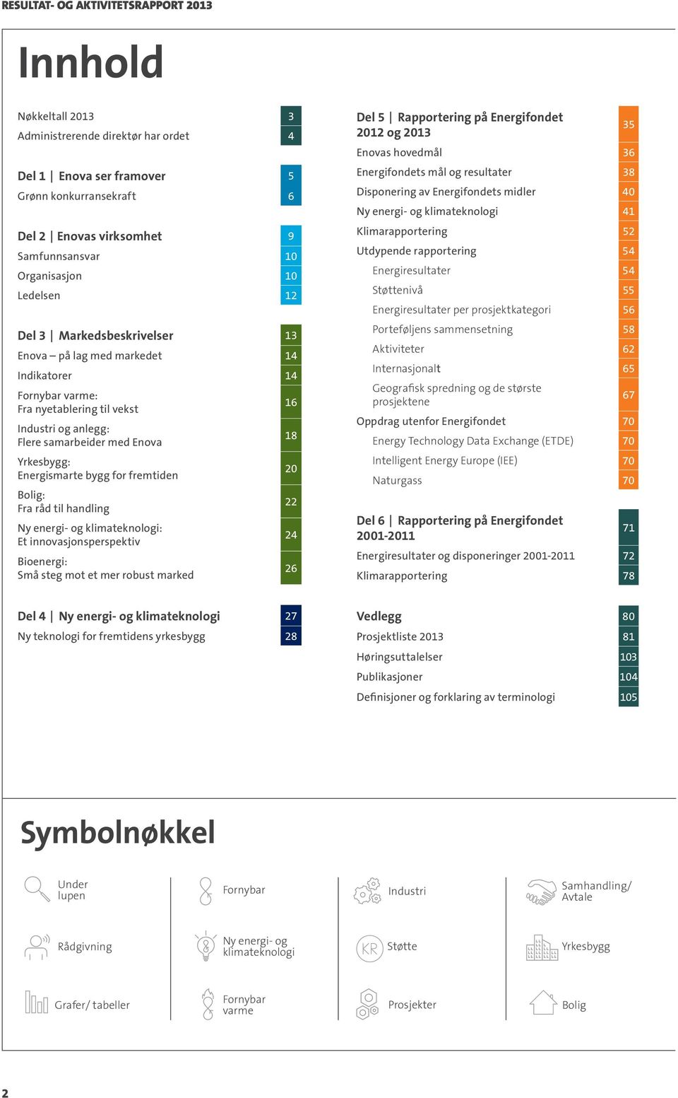 Yrkesbygg: Energismarte bygg for fremtiden Bolig: Fra råd til handling Ny energi- og klimateknologi: Et innovasjonsperspektiv Bioenergi: Små steg mot et mer robust marked 16 18 20 22 24 26 Del 5