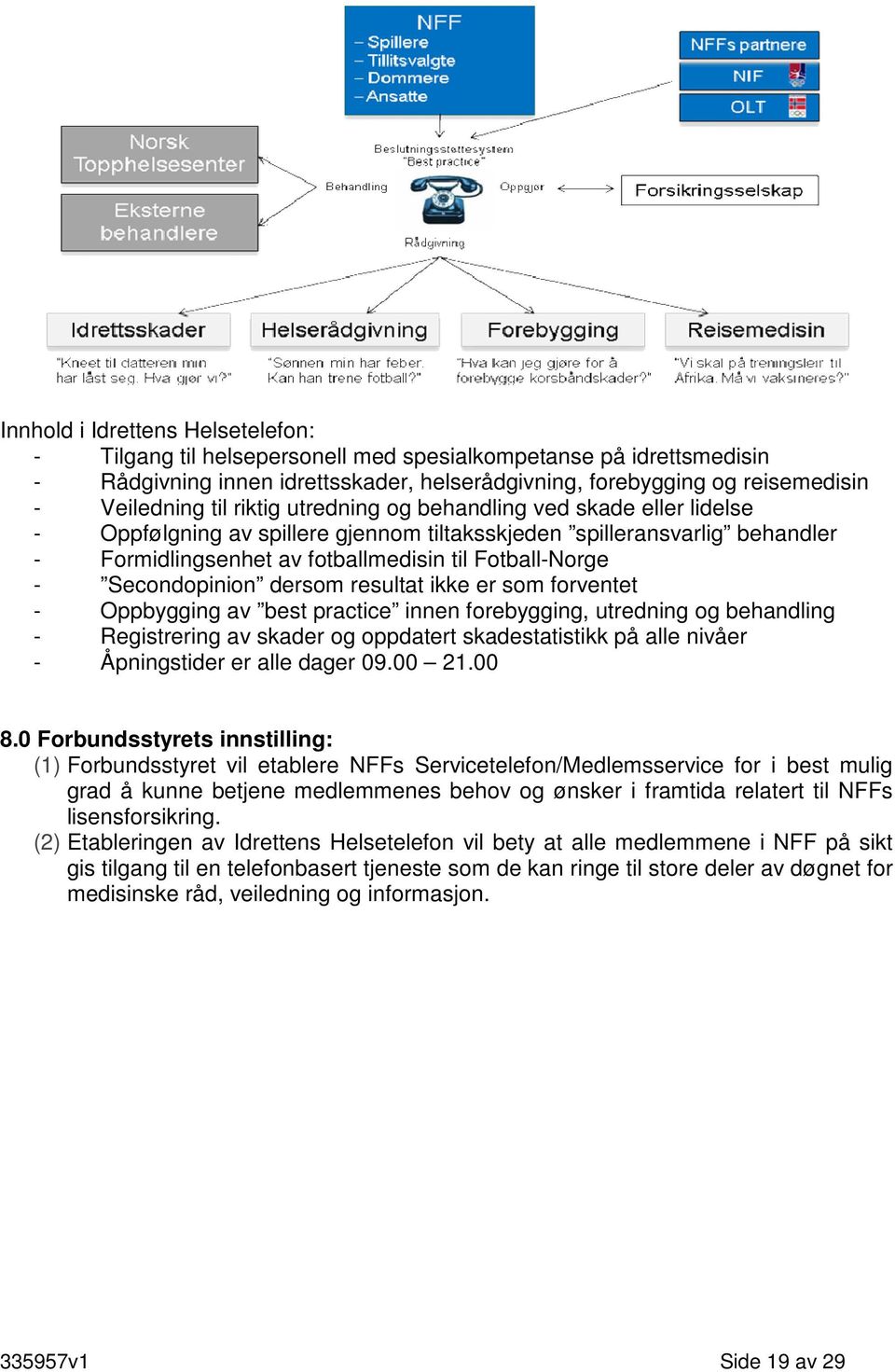 Secondopinion dersom resultat ikke er som forventet - Oppbygging av best practice innen forebygging, utredning og behandling - Registrering av skader og oppdatert skadestatistikk på alle nivåer -