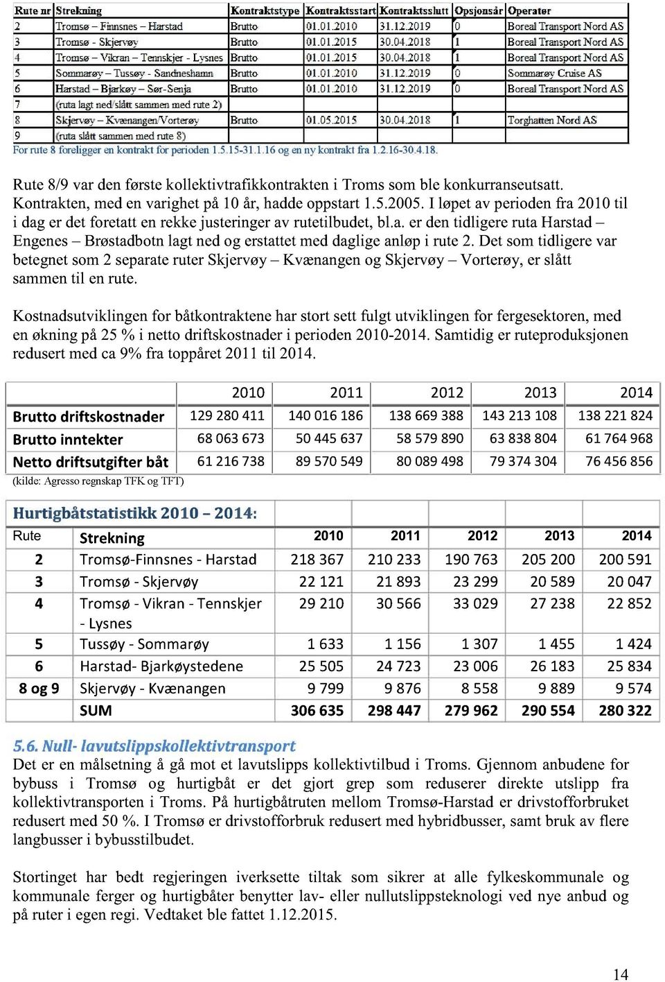 Det somtidligerevar betegnetsom2 separateruterskjervøy Kvænangenog Skjervøy Vorterøy,er slått sammentil enrute.