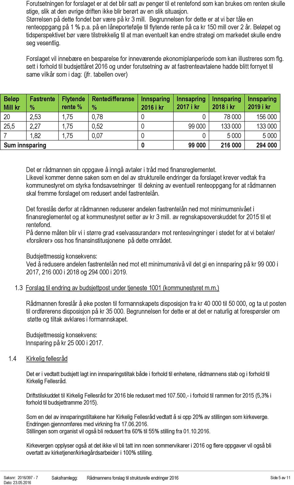 Beløpet og tidsperspektivet bør være tilstrekkelig til at man eventuelt kan endre strategi om markedet skulle endre seg vesentlig.