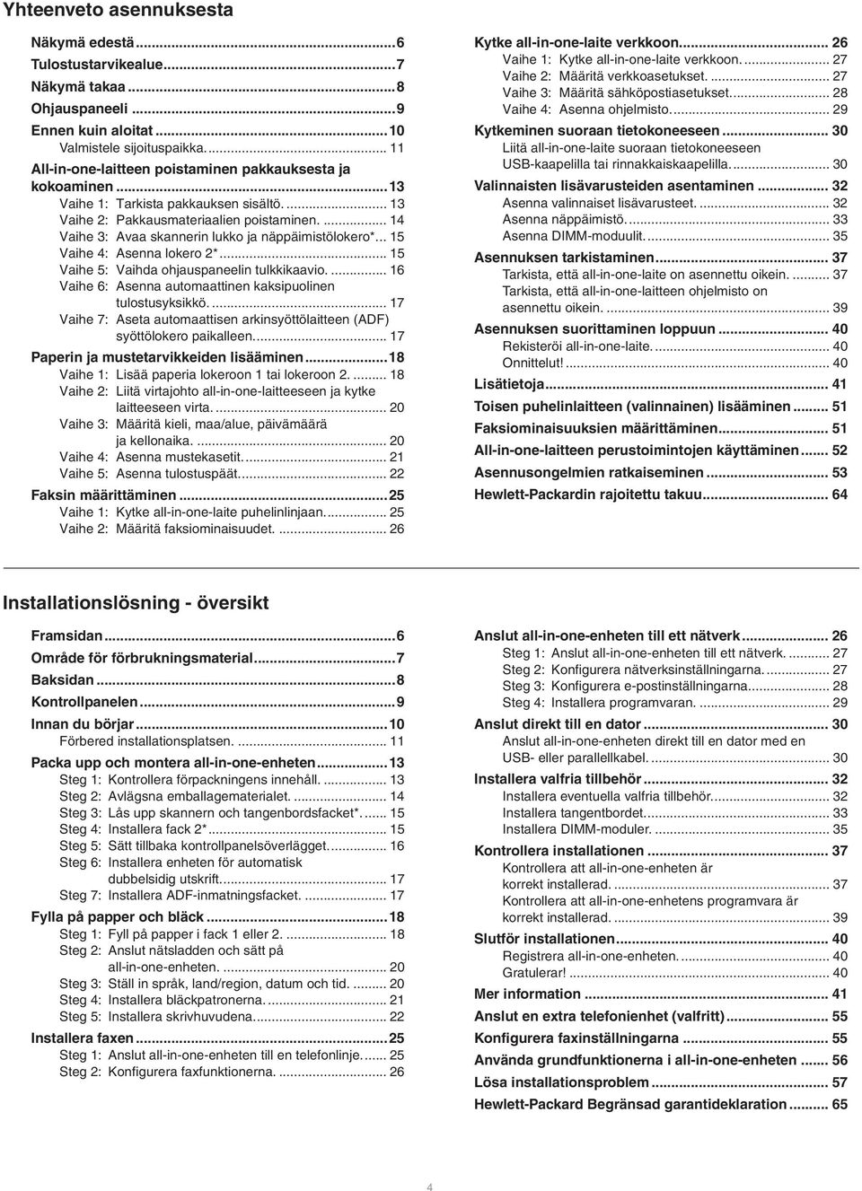 ... 14 Vaihe 3: Avaa skannerin lukko ja näppäimistölokero*... 15 Vaihe 4: Asenna lokero 2*... 15 Vaihe 5: Vaihda ohjauspaneelin tulkkikaavio.