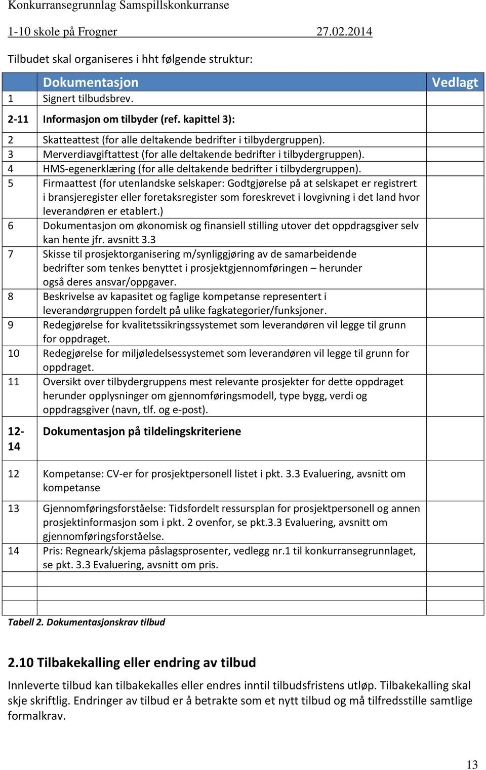 4 HMS-egenerklæring (for alle deltakende bedrifter i tilbydergruppen).