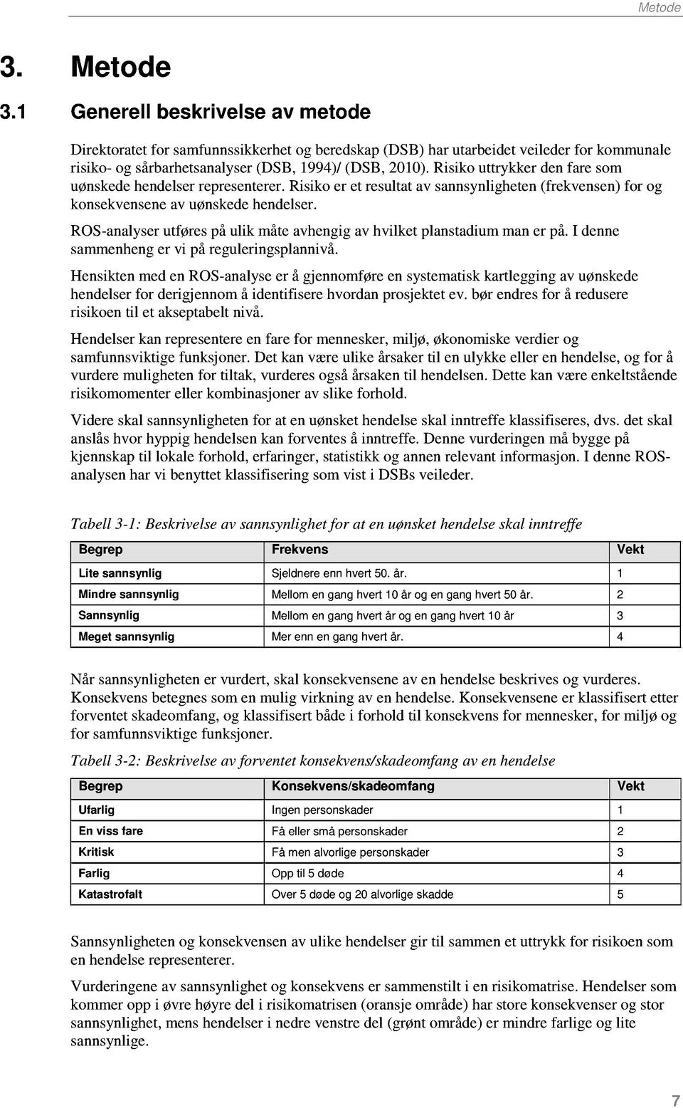 ROS-analyserutførespåulik måteavhengigav hvilket planstadiummaner på.i denne sammenhenger vi påreguleringsplannivå.