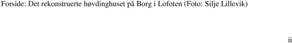 høvdinghuset på Borg