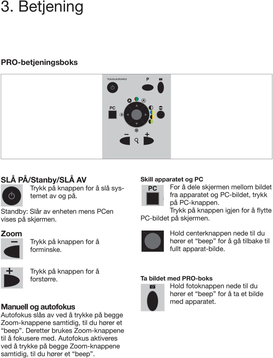 Zoom Trykk på knappen for å forminske. Hold centerknappen nede til du hører et beep for å gå tilbake til fullt apparat-bilde. Trykk på knappen for å forstørre.