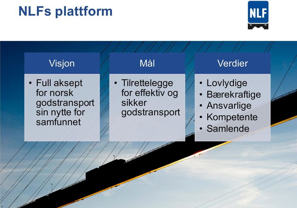 Tilrettelegge for effektiv og sikker