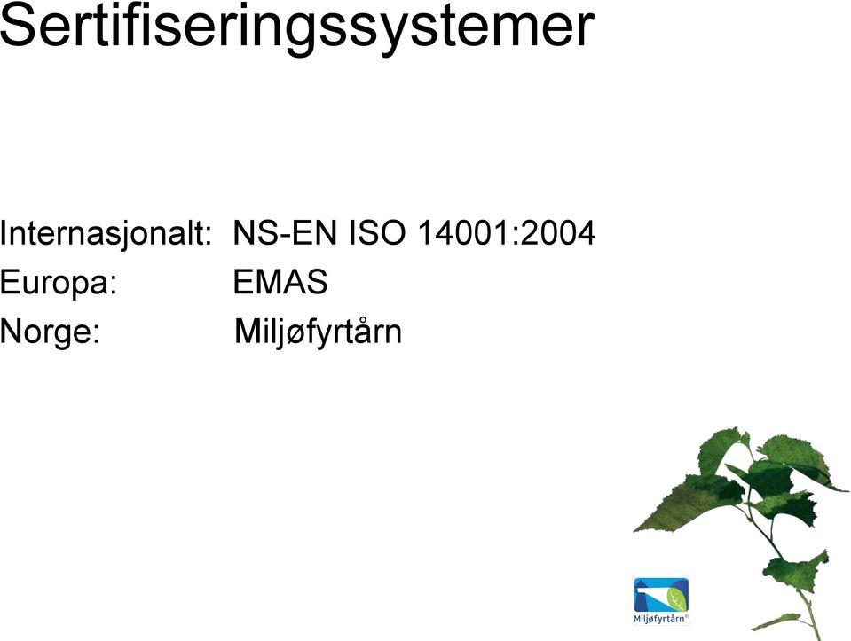 ISO 14001:2004 Europa: