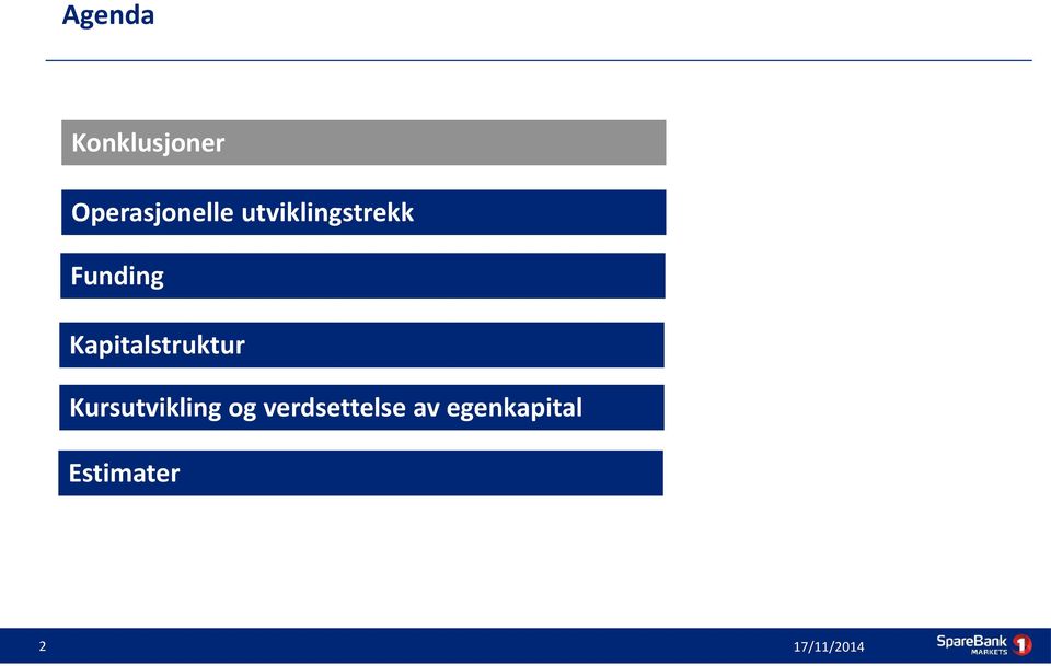 Funding Kapitalstruktur