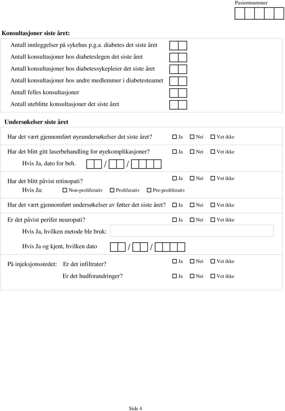 l innleggelser på sykehus p.g.a.