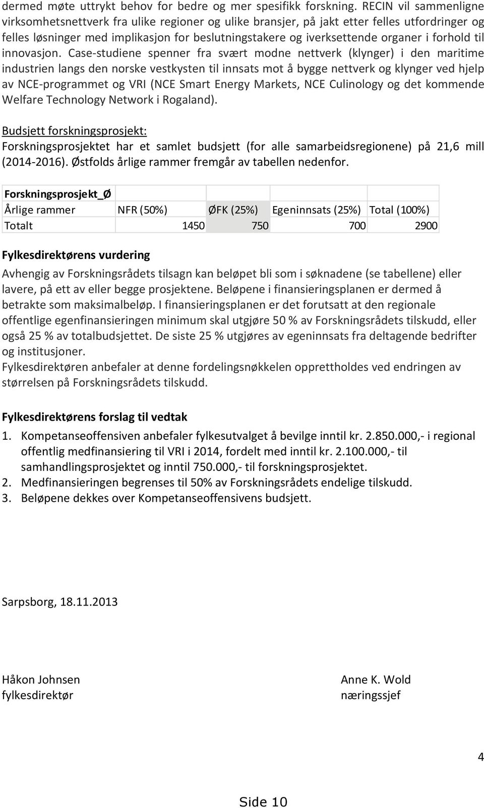 forhold til innovasjon.