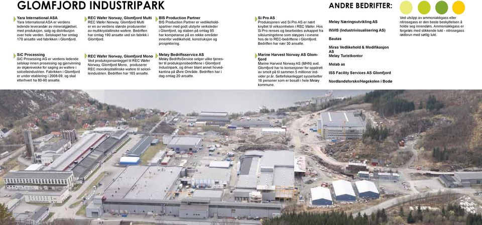 SiC Processing SiC Prosessing AG er verdens ledende selskap innen prosessing og gjenvinning av skjæreveske for saging av wafere i solcelleindustrien.