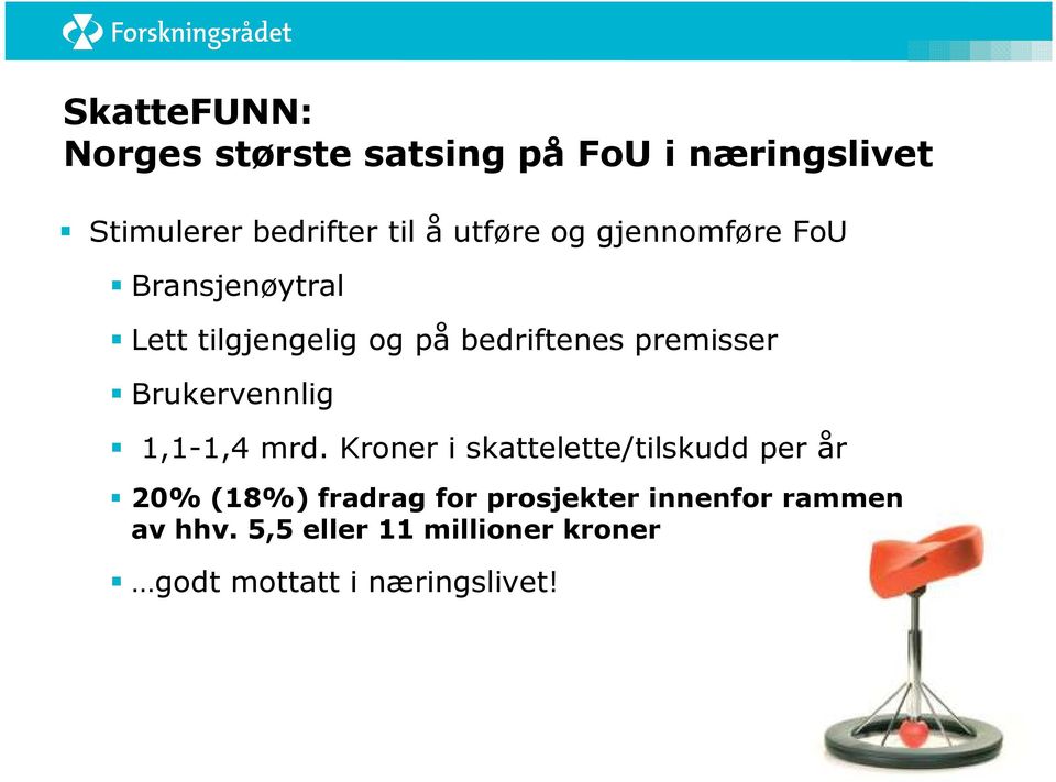 Brukervennlig 1,1-1,4 mrd.