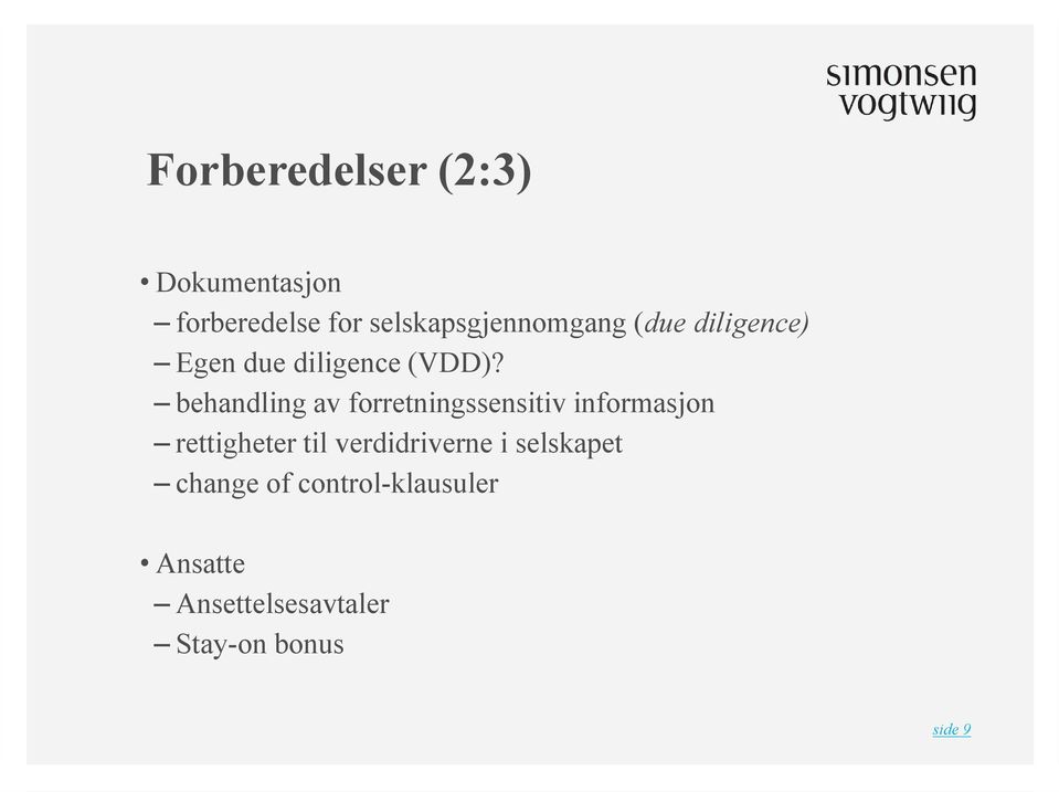 behandling av forretningssensitiv informasjon rettigheter til