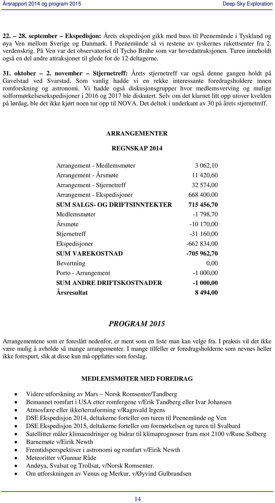 november Stjernetreff: Årets stjernetreff var også denne gangen holdt på Gavelstad ved Svarstad. Som vanlig hadde vi en rekke interessante foredragsholdere innen romforskning og astronomi.