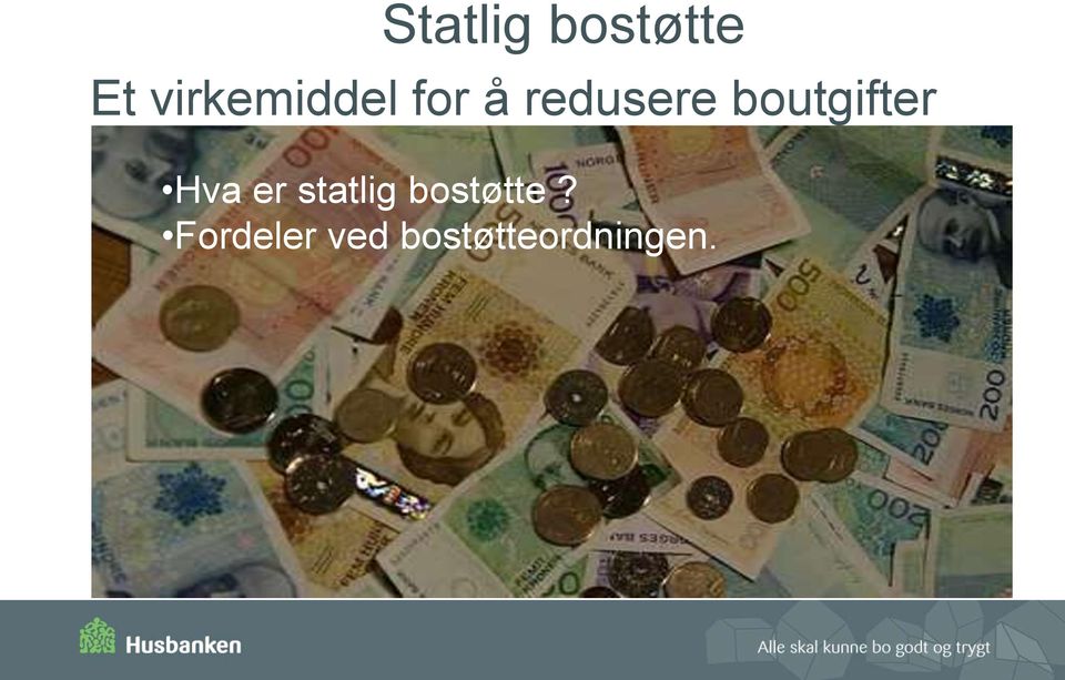 boutgifter Hva er statlig