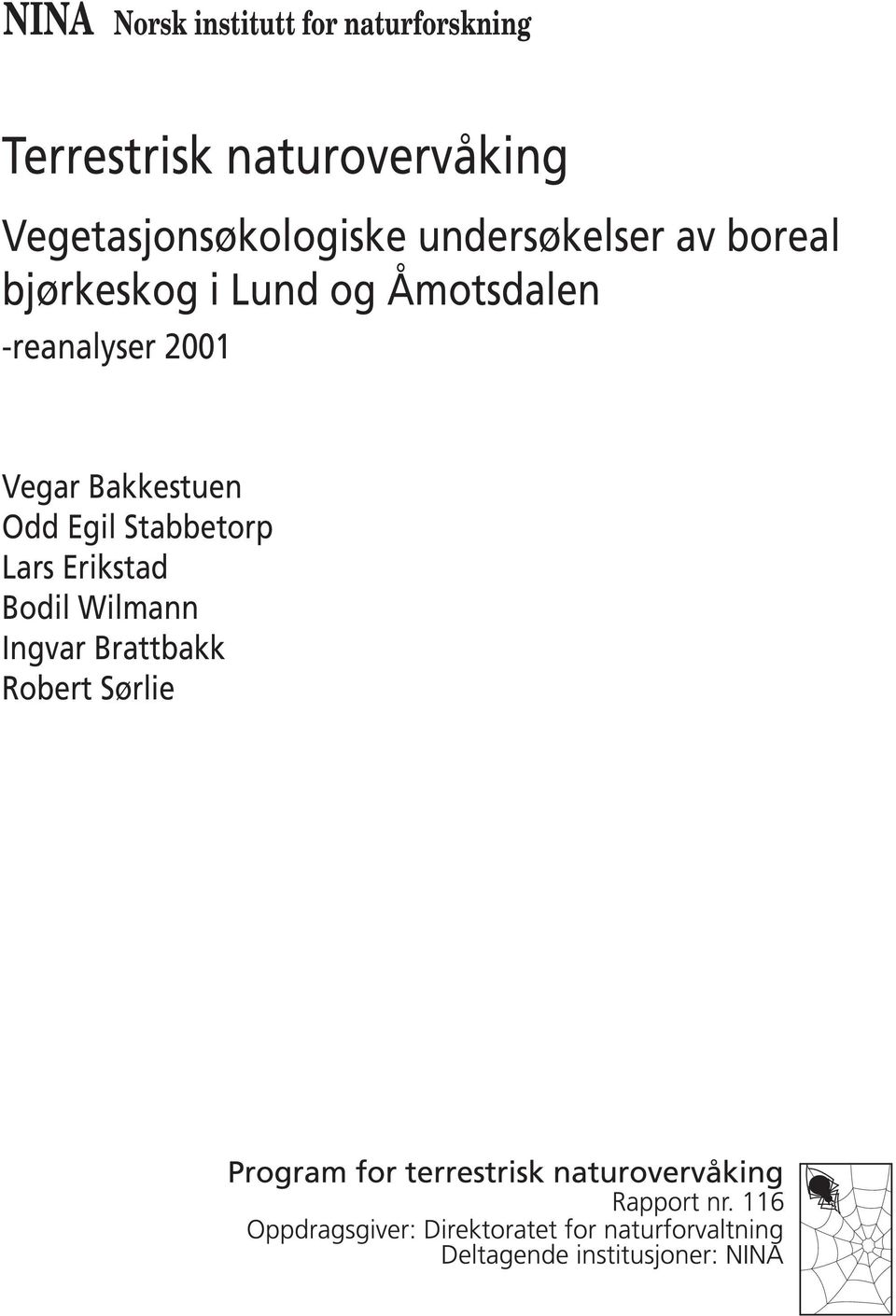 bjørkeskog i Lund og Åmotsdalen -reanalyser 2001 Vegar