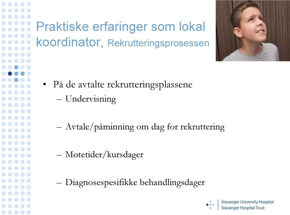 rekrutteringsplassene Undervisning Avtale/påminning