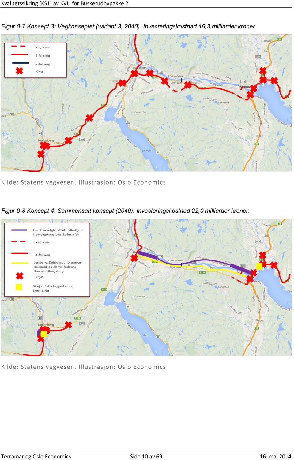 Illustrasjon: Oslo Economics Figur 0-8 Konsept 4: Sammensatt konsept (2040).