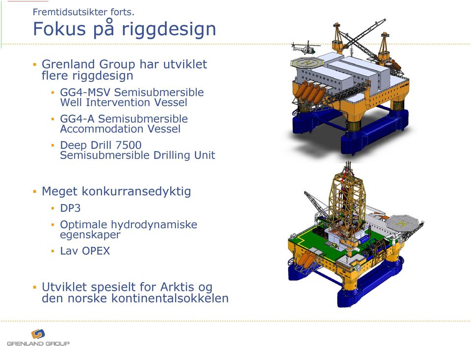 Well Intervention Vessel GG4-A Semisubmersible Accommodation Vessel Deep Drill 7500