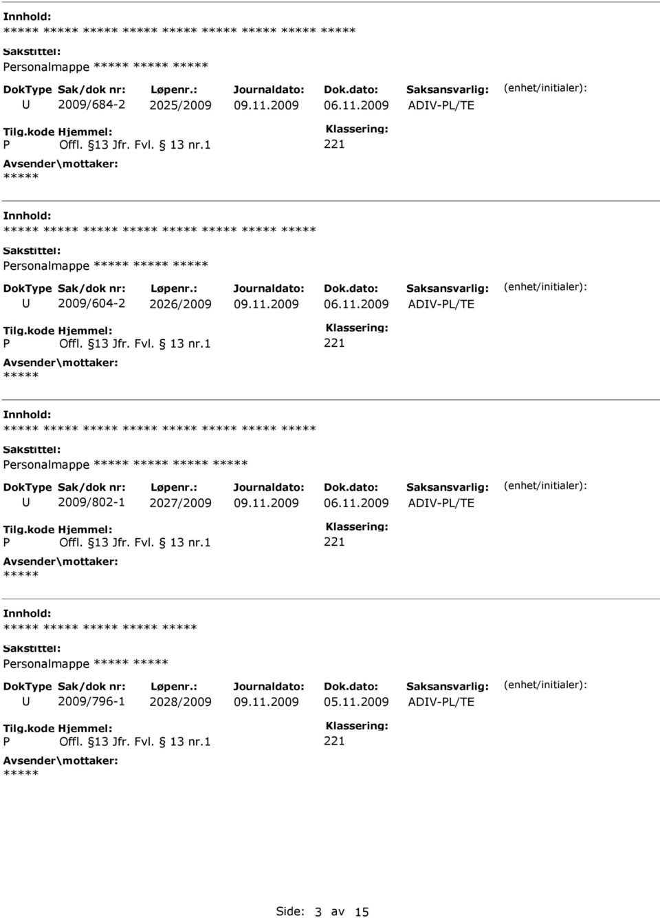 2009 ADV-L/TE ersonalmappe 2009/802-1 2027/2009 06.11.