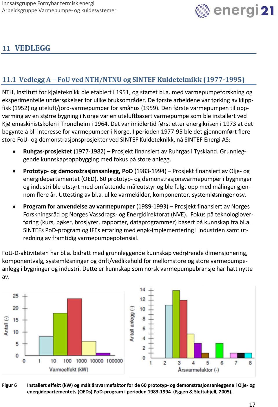 Den første varmepumpen til oppvarming av en større bygning i Norge var en uteluftbasert varmepumpe som ble installert ved Kjølemaskinistskolen i Trondheim i 1964.