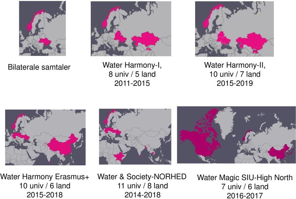 Erasmus+ 10 univ / 6 land 2015-2018 Water & Society-NORHED 11