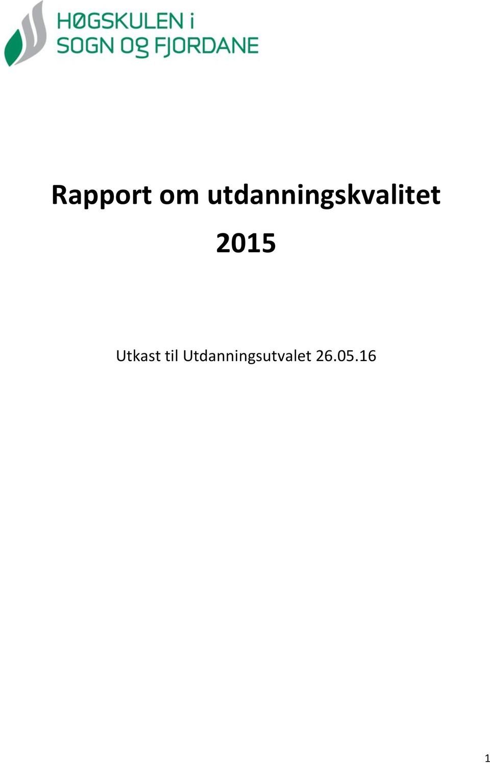 2015 Utkast til