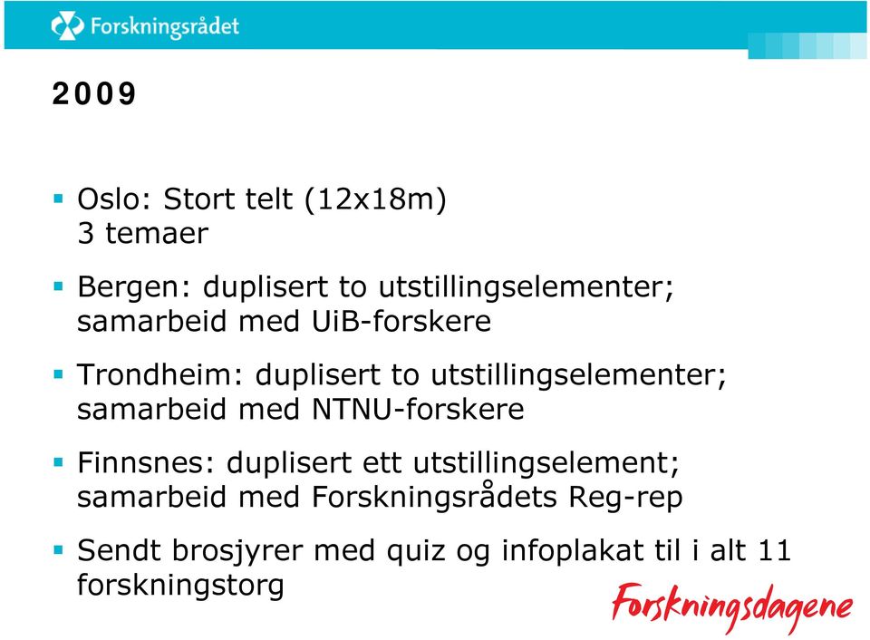 med NTNU-forskere Finnsnes: duplisert ett utstillingselement; samarbeid med