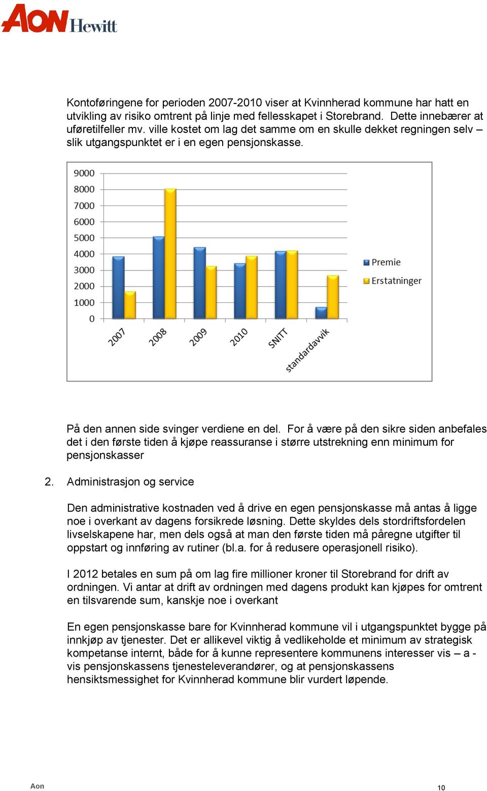 For å være på den sikre siden anbefales det i den første tiden å kjøpe reassuranse i større utstrekning enn minimum for pensjonskasser 2.