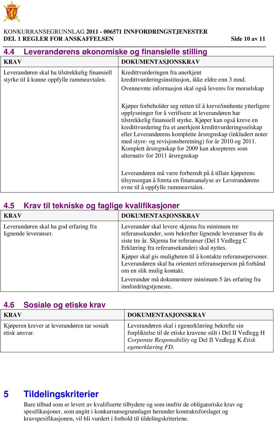 Kredittvurderingen fra anerkjent kredittvurderingsinstitusjon, ikke eldre enn 3 mnd.