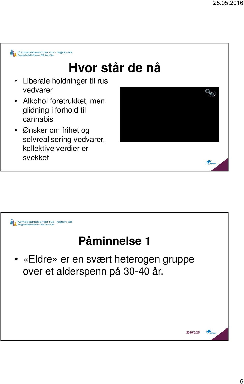 selvrealisering vedvarer, kollektive verdier er svekket Påminnelse 1