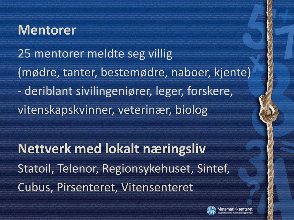 vitenskapskvinner, veterinær, biolog Nettverk med lokalt næringsliv