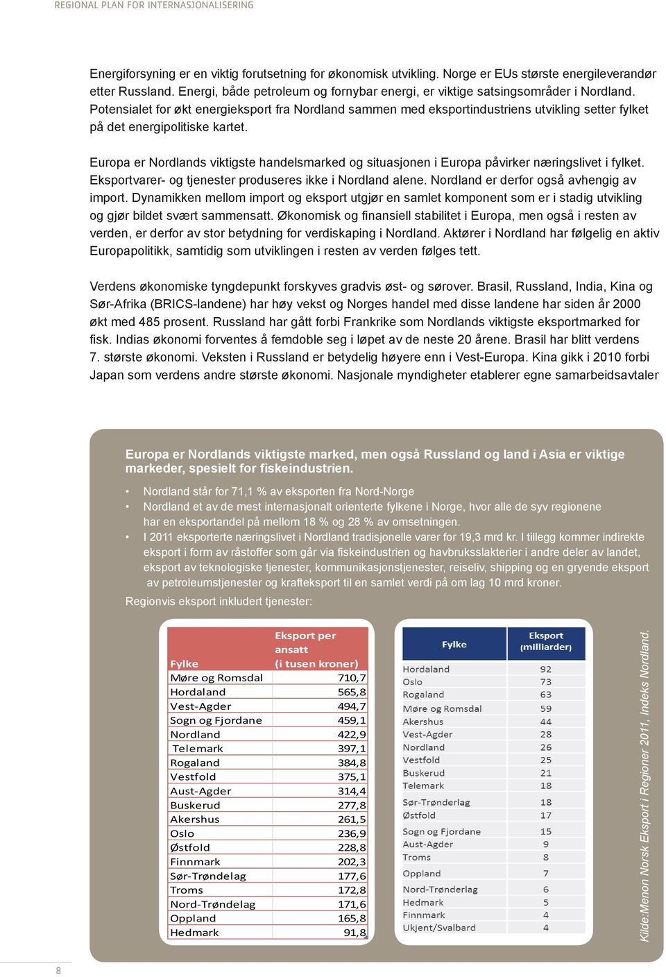 Potensialet for økt energieksport fra Nordland sammen med eksportindustriens utvikling setter fylket på det energipolitiske kartet.