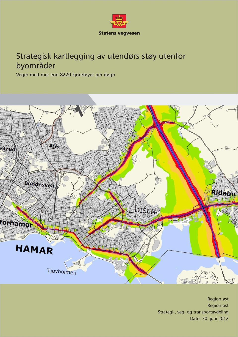 kjøretøyer per døgn Region øst Region øst