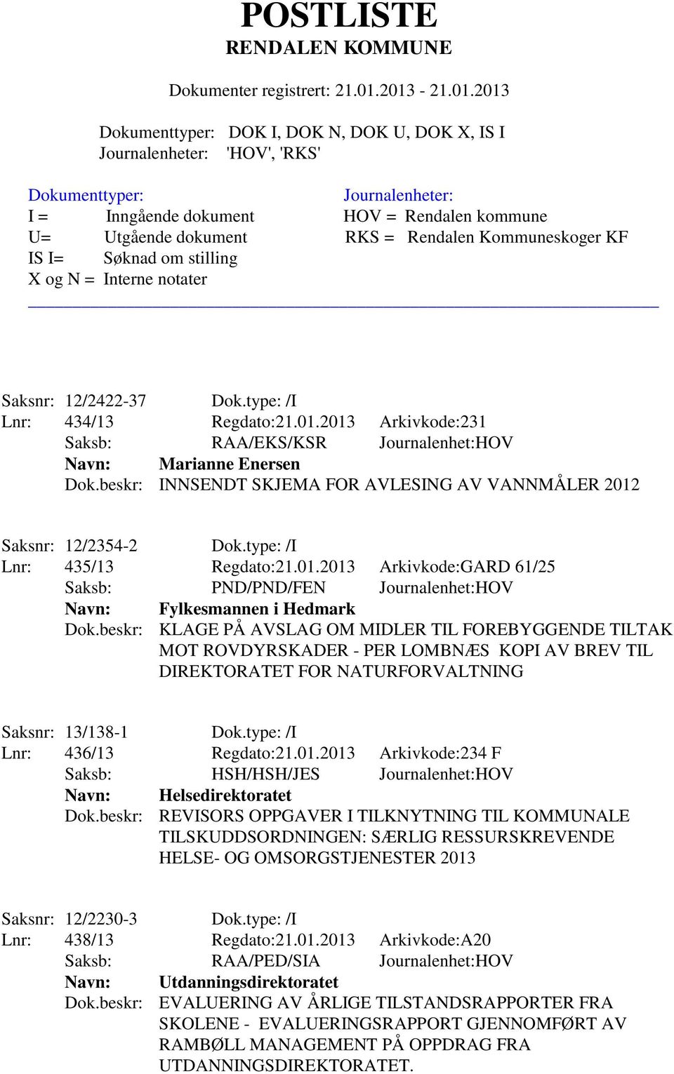 beskr: KLAGE PÅ AVSLAG OM MIDLER TIL FOREBYGGENDE TILTAK MOT ROVDYRSKADER - PER LOMBNÆS KOPI AV BREV TIL DIREKTORATET FOR NATURFORVALTNING Saksnr: 13/138-1 Dok.type: /I Lnr: 436/13 Regdato:21.01.