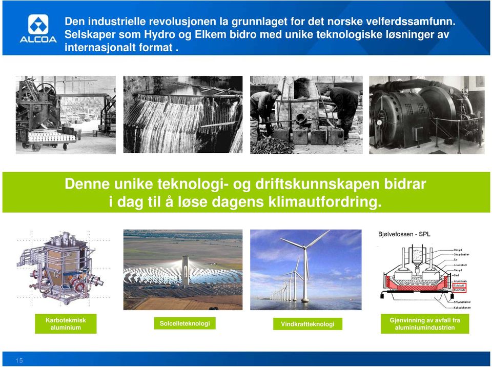 Denne unike teknologi- og driftskunnskapen bidrar i dag til å løse dagens klimautfordring.