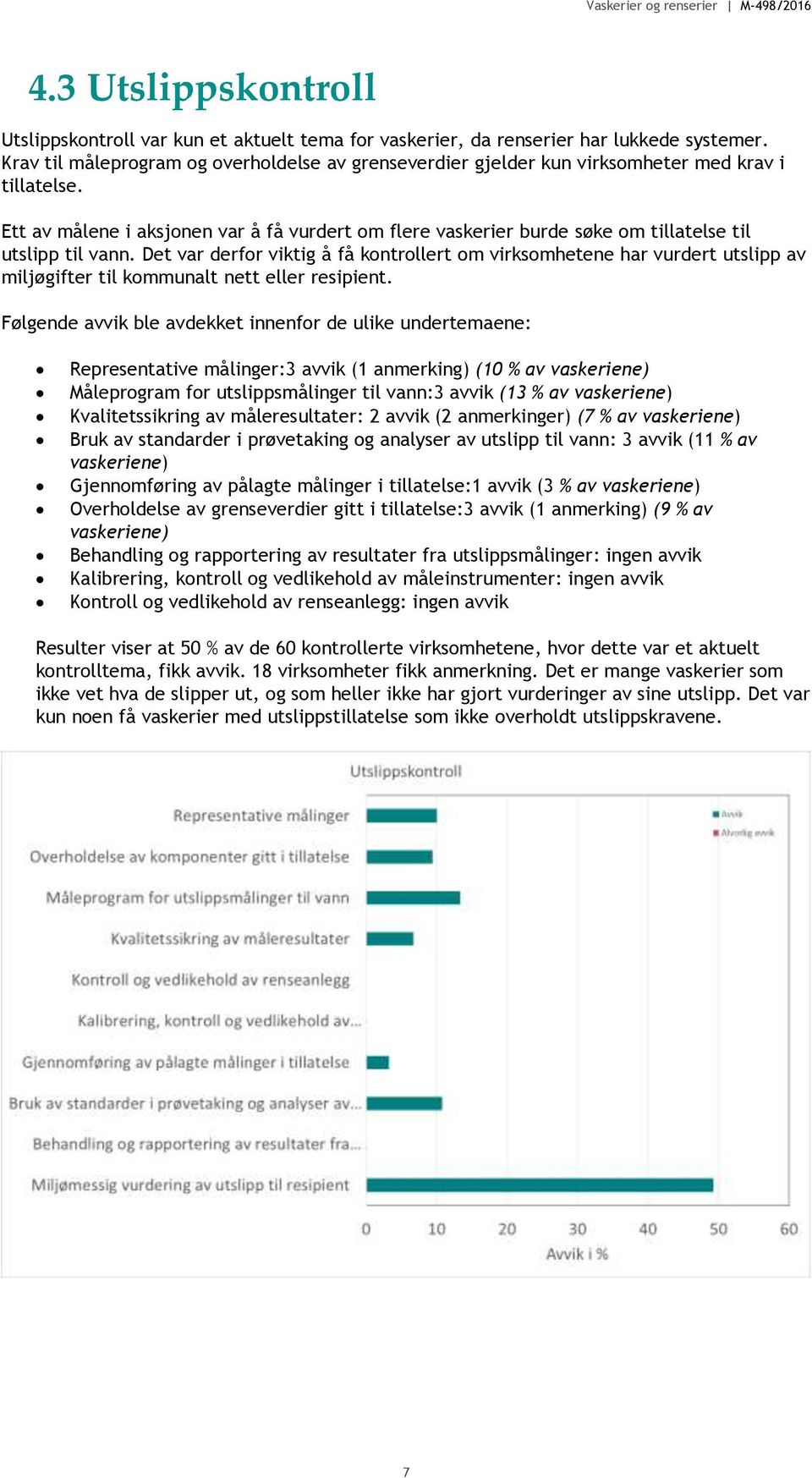 Ett av målene i aksjonen var å få vurdert om flere vaskerier burde søke om tillatelse til utslipp til vann.