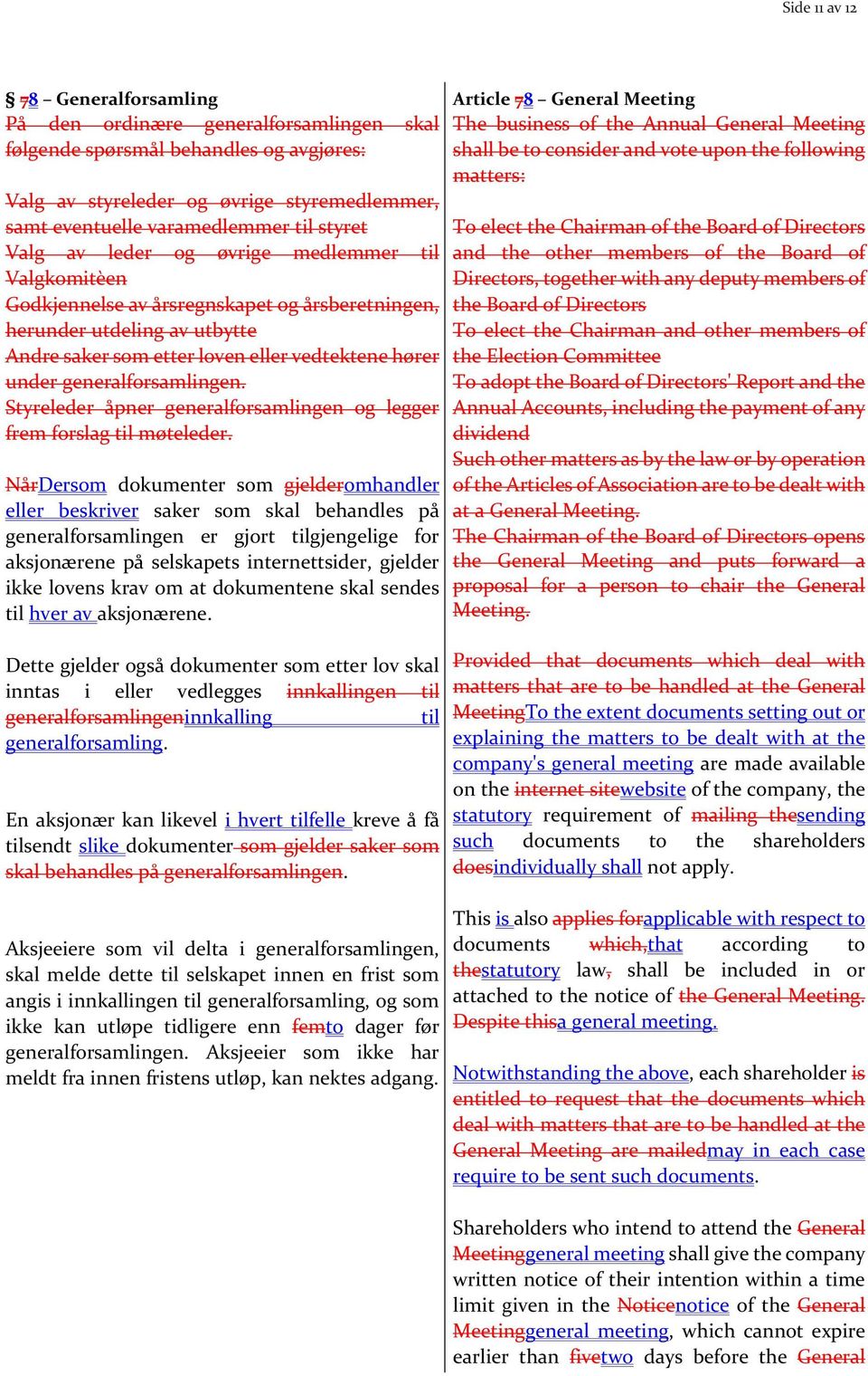 generalforsamlingen. Styreleder åpner generalforsamlingen og legger frem forslag til møteleder.