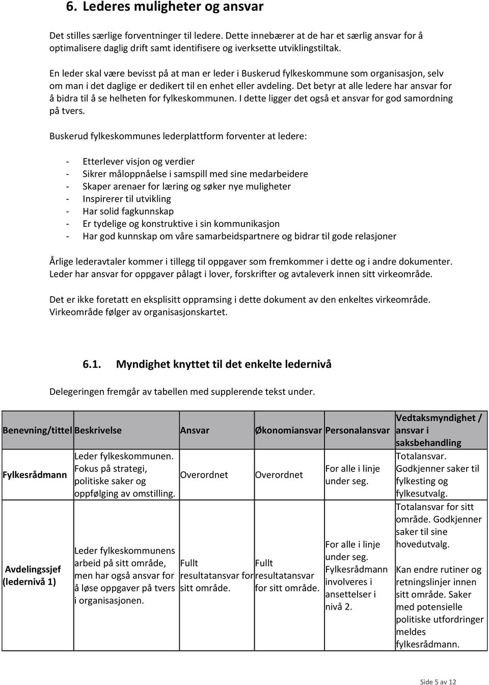 En leder skal være bevisst på at man er leder i Buskerud fylkeskommune som organisasjon, selv om man i det daglige er dedikert til en enhet eller avdeling.