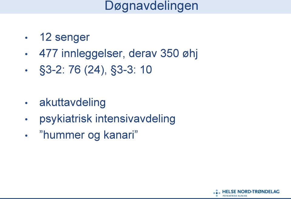 76 (24), 3-3: 10 akuttavdeling