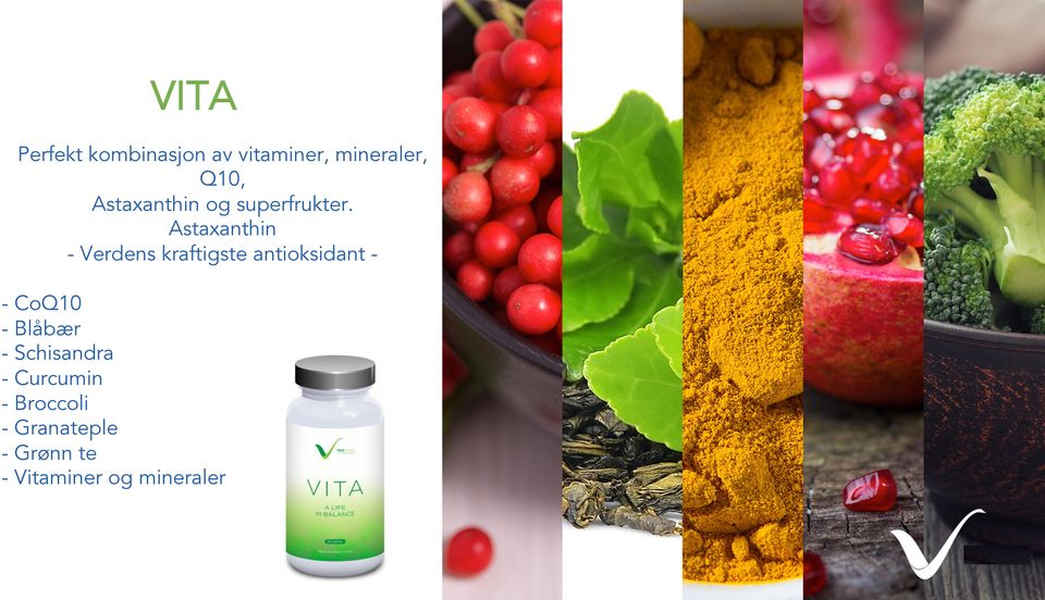 Astaxanthin - Verdens kraftigste antioksidant - - CoQ10 -