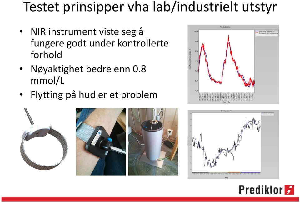 godt under kontrollerte forhold Nøyaktighet