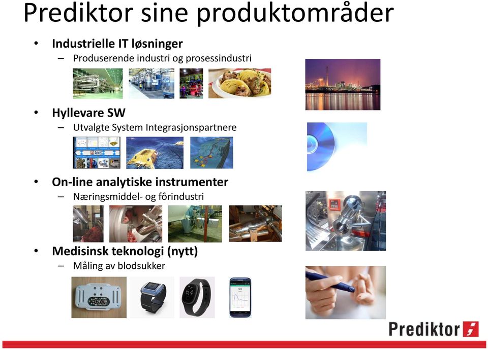 System Integrasjonspartnere On line analytiske instrumenter