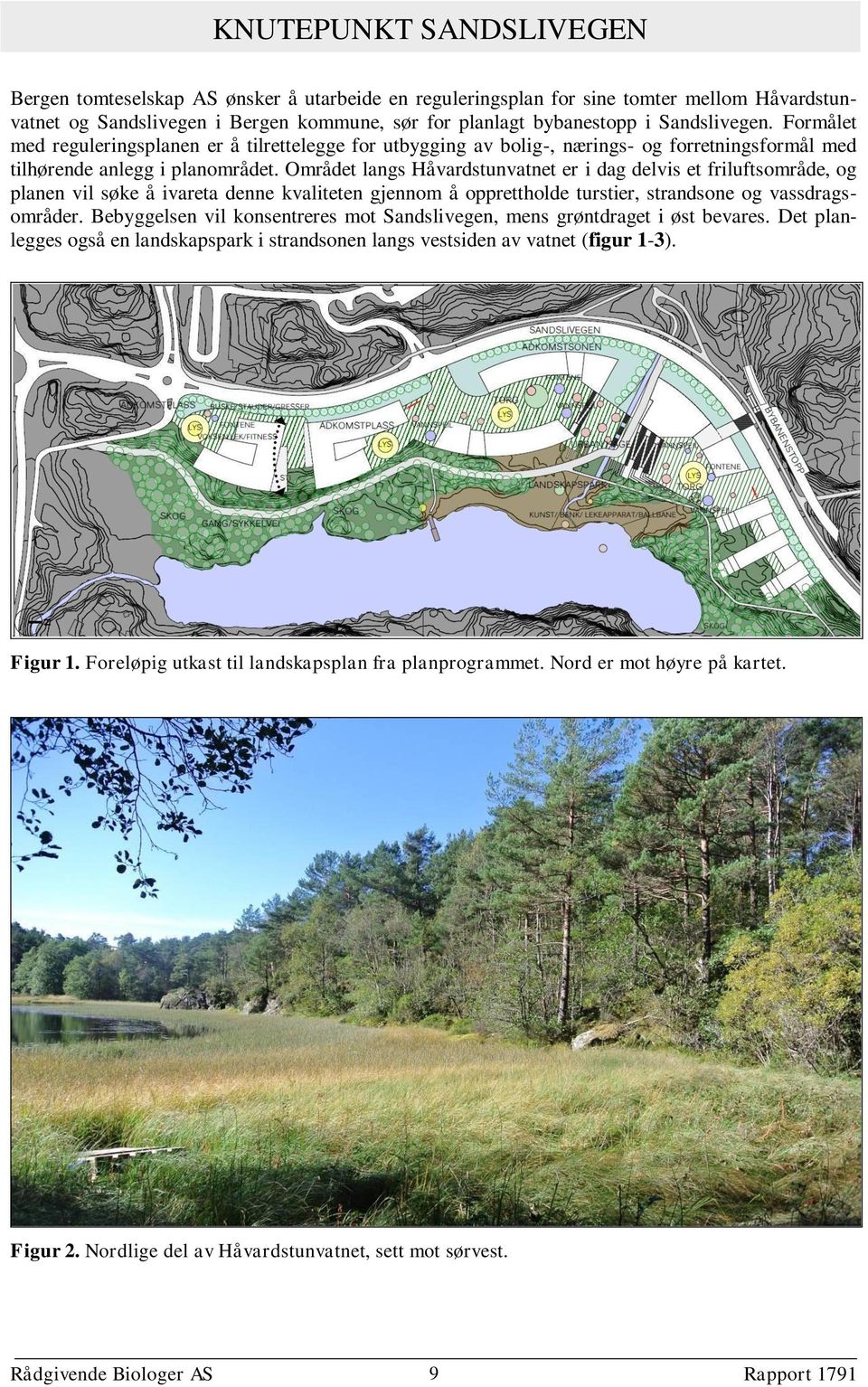 Området langs Håvardstunvatnet er i dag delvis et friluftsområde, og planen vil søke å ivareta denne kvaliteten gjennom å opprettholde turstier, strandsone og vassdragsområder.