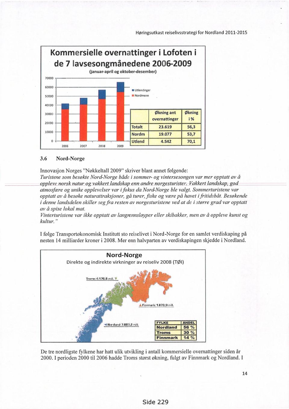 vakkerdskap enn andre norgesturister. Vakkert landskap, god atmosfære og unike opplevelser var i fokus da Nord-Norge ble valgt.