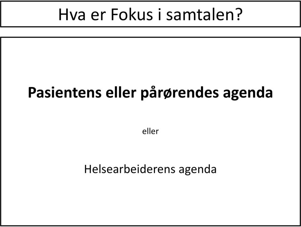 Pasientens eller