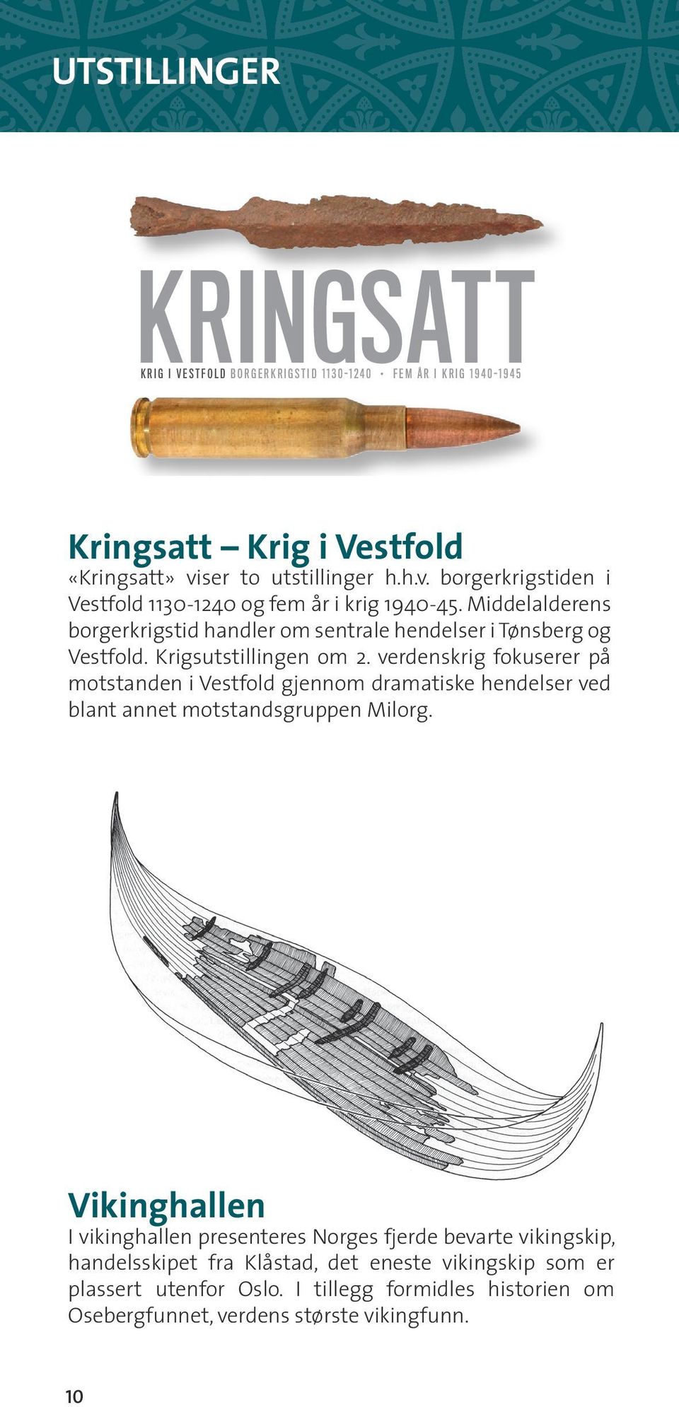 Middelalderens borgerkrigstid handler om sentrale hendelser i Tønsberg og Vestfold. Krigsutstillingen om 2.