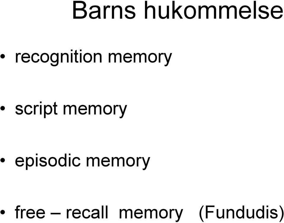 script memory episodic