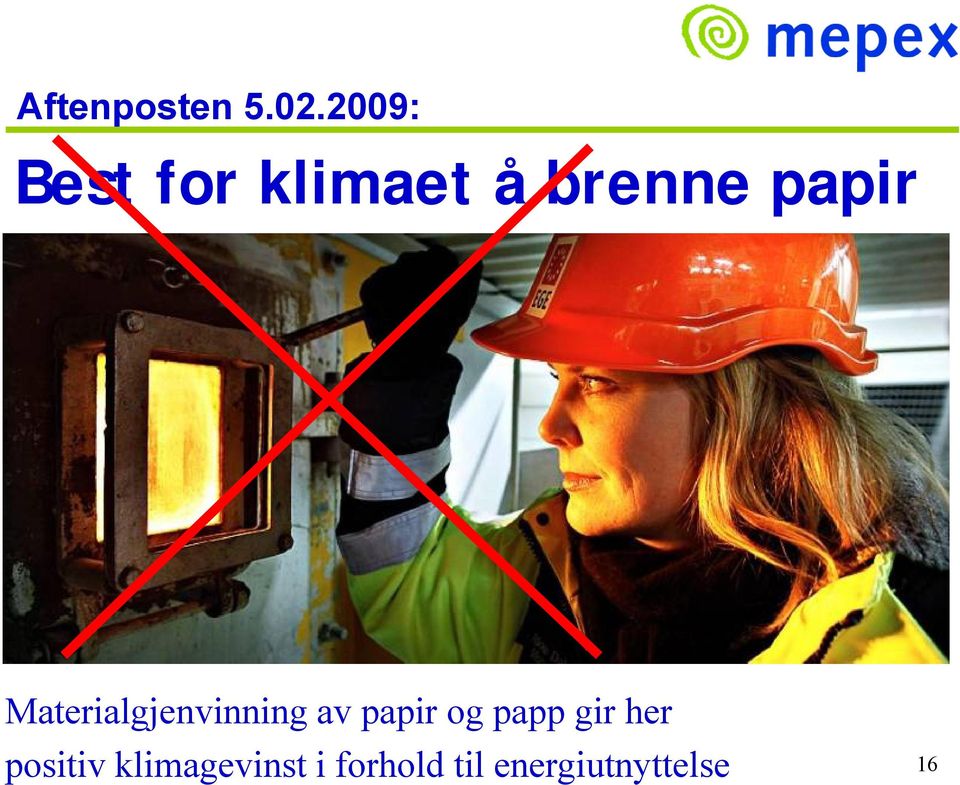 Materialgjenvinning av papir og papp