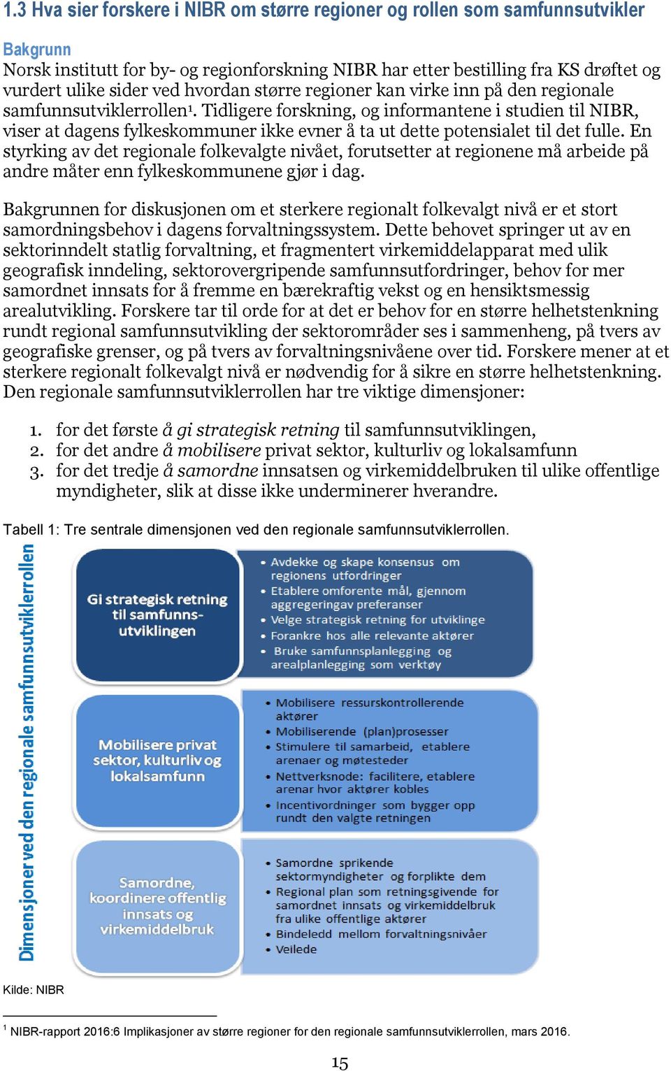 Tidligere forskning, og informantene i studien til NIBR, viser at dagens fylkeskommuner ikke evner å ta ut dette potensialet til det fulle.